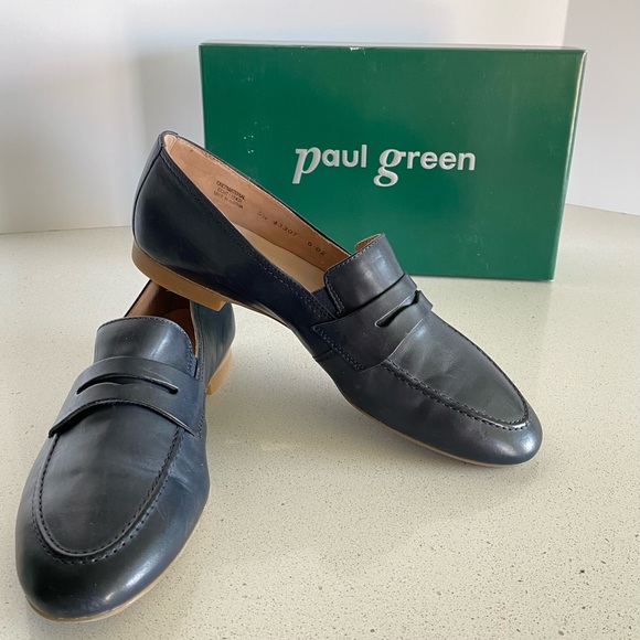 Paul Green Shoes - New Paul Green blue penny loafer, size US 8
